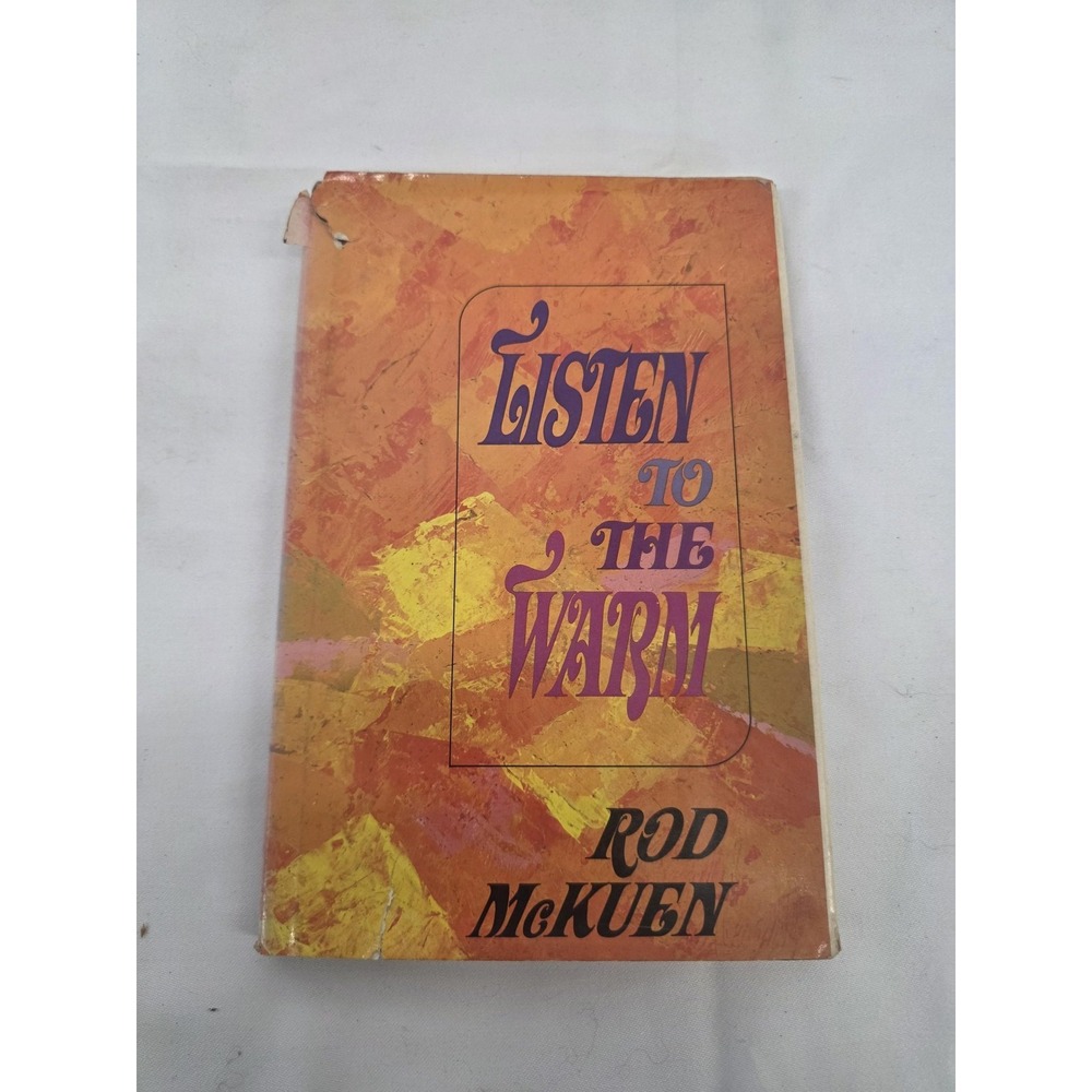 Rod McKuen Listen to the Warm 1967 5th Printing Random House Hardcover DJ